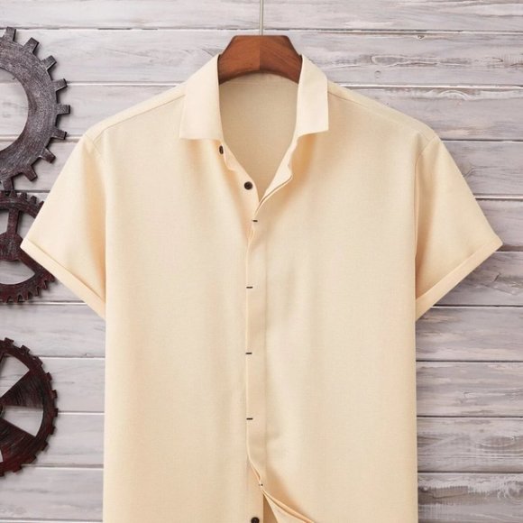 . Other - Khaki Basic Men's Button Up Shirt